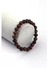 Mahogany Obsidyen Doğal Taş Bileklik 8 mm Küre Kesim, Gemstone Bracelet