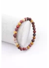 Mookaite Jasper Doğal Taş Bileklik 6 mm Küre Kesim, Gemstone Bracelet