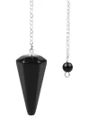 Obsidyen Doğal Taş Pandül Sarkaç, Gemstone Pendulum