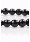Oniks Doğal Taş Bileklik 6 mm Fasetli Küre Kesim, Gemstone Bracelet