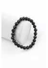 Oniks Doğal Taş Bileklik 8 mm Fasetli Küre Kesim, Gemstone Bracelet