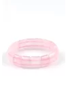 Pembe Kuvars Doğal Taş Bileklik 12 x 14 mm Özel Kesim, Gemstone Bracelet