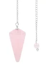 Pembe Kuvars Doğal Taş Pandül Sarkaç, Gemstone Pendulum