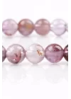 Phantom Kuvars Doğal Taş Bileklik 6 mm Küre Kesim, Gemstone Bracelet