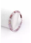 Phantom Kuvars Doğal Taş Bileklik 6 mm Küre Kesim, Gemstone Bracelet