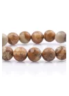 Picture Jasper Doğal Taş Bileklik 8 mm Küre Kesim, Gemstone Bracelet