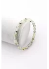 Prehnite Doğal Taş Bileklik 6 mm Küre Kesim, Gemstone Bracelet