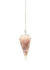 Rodokrozit Doğal Taş Orgonit Pandül Sarkaç, Gemstone Pendulum