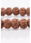 Rudraksha Tohumu Bileklik 6 x 7 mm Rondel Kesim