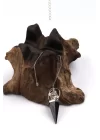 Shungite - Kristal Kuvars Doğal Taş Markaba Model Pandül Sarkaç, Gemstone Pendulum