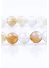 Sitrin Doğal Taş Bileklik 6 mm Küre Kesim, Gemstone Bracelet