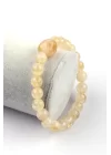 Sitrin Doğal Taş Bileklik 8 mm Küre Kesim, Gemstone Bracelet