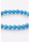 Turkuaz Doğal Taş Bileklik 6 mm Küre Kesim, Gemstone Bracelet