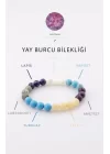 Yay Burcu Doğal Taş Bileklik 8 mm Küre Kesim - Burç Bilekliği - Yay Burçları İçin Özel