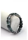 Yosun Akik Doğal Taş Bileklik 9 x 12 mm Özel Kesim, Gemstone Bracelet