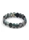 Yosun Akik Doğal Taş Bileklik 9 x 12 mm Özel Kesim, Gemstone Bracelet