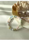 Akuamarin - Heliodor - Morganit Doğal Taş Bileklik 8 mm Küre Kesim, Gemstone Bracelet