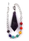 Ametist - Doğal Taş Pandül Sarkaç, Gemstone Pendulum