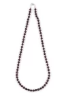 Granat-Lal Doğal Taş 6 mm Düğümlü Kolye