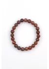 Hessonite Garnet Doğal Taş 8 mm Küre Kesim Bileklik