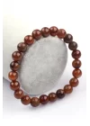 Hessonite Garnet Doğal Taş 8 mm Küre Kesim Bileklik