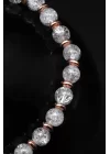 Necef Doğal Taş Makrome Örme Bileklik, Gemstone Bracelet