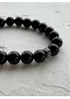 Oniks Doğal Taş Bileklik 8 mm Küre Kesim, Gemstone Bracelet