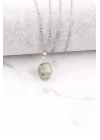 Prehnite Doğal Taş Kolye