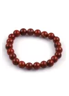 Red Jasper Doğal Taş Bileklik 8mm Küre Kesim