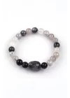 Rutil Kuvars Doğal Taş Bileklik 8mm Küre Kesim, Gemstone Bracelet