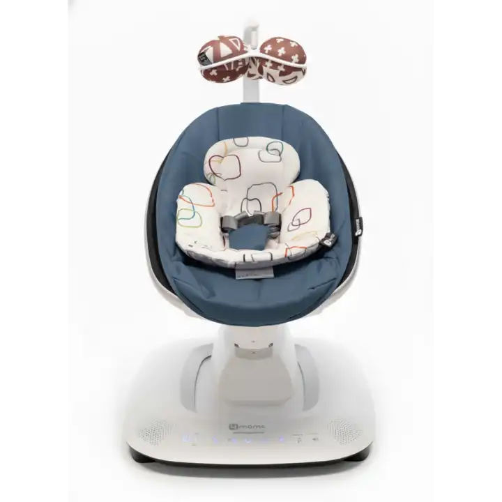 4moms Mamaroo 5.0 Elektrikli Ana Kucağı - Slate Blue + Yenidoğan Destek Pedi