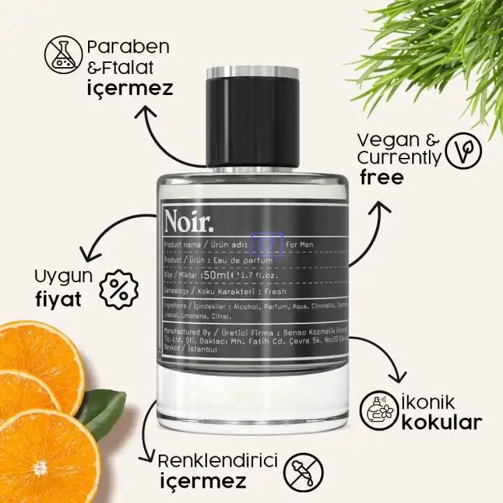 E7 Erkek EDP Parfüm 50 ML 14%