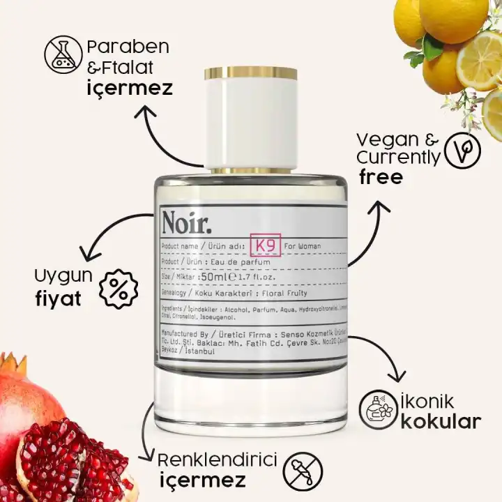 K9 Kadın EDP Parfüm 50 ML 9%