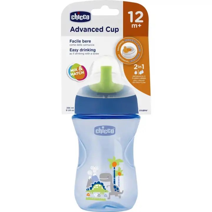 Chicco Pipetli Eğitim Bardağı 12+ Erkek