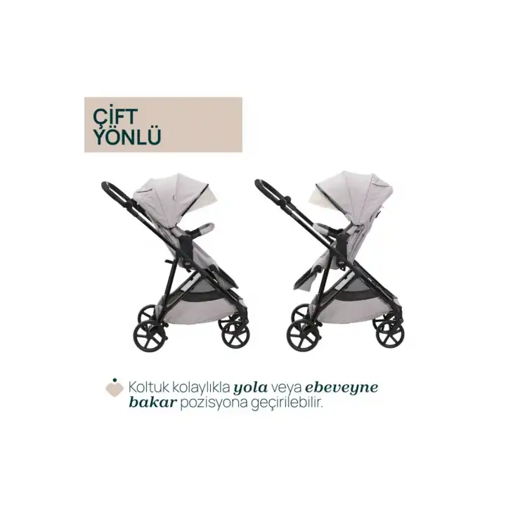 Chicco Seety Çift Yönlü Bebek Arabası - Florence Beige