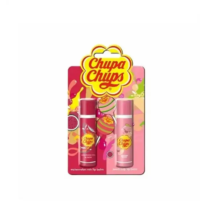Chupa Chups Lip Balm 2li Dudak Bakım Kremi 4gr - Karpuz Ve Şeftali