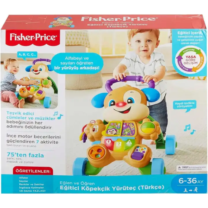 Fisher Price Eğitici Köpekçik Yürüteç Türkçe FTG10
