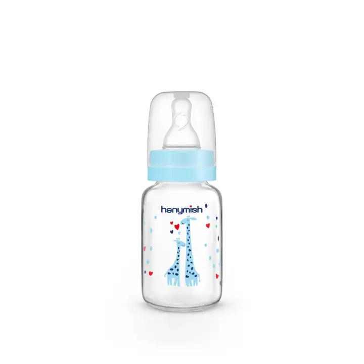 Hanymish Cam Biberon 125 ml 0-6 Ay - Mavi