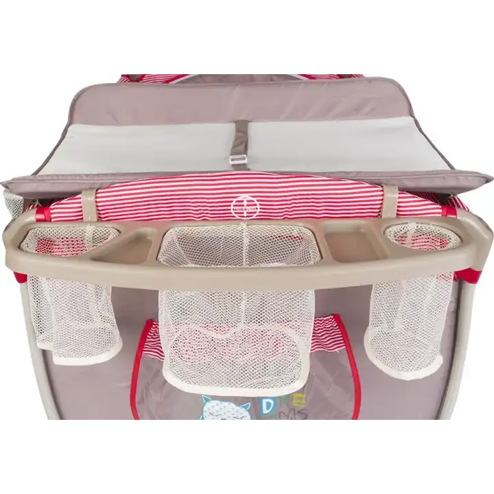 Kanz Hamburg 70x110cm Dönenceli Oyun Parkı Seyahat Yatağı - Kırmızı