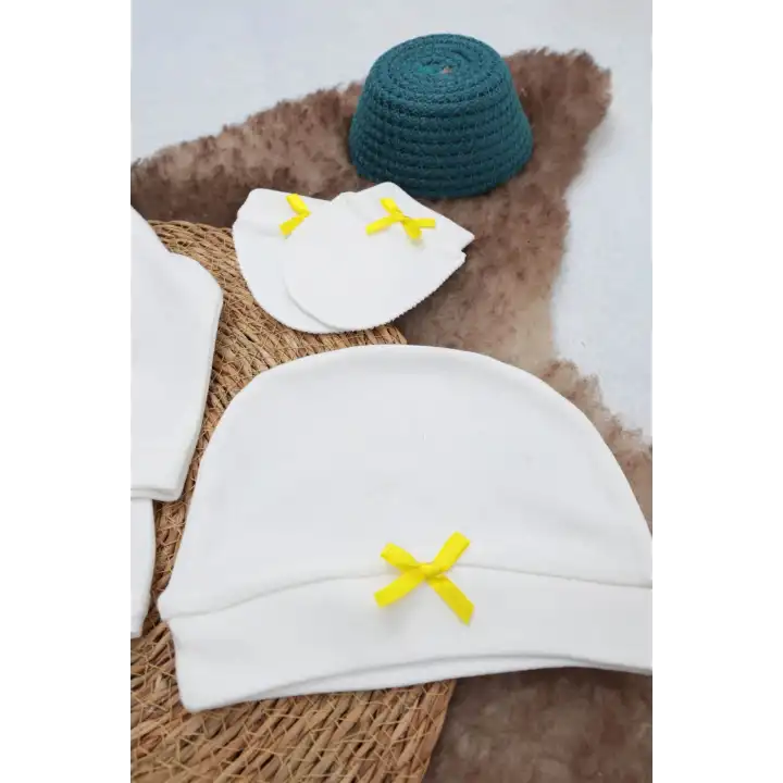 Sema Baby 5 Parça Gülen Surat Hastane Çıkışı Zıbın Seti 0-3 Ay