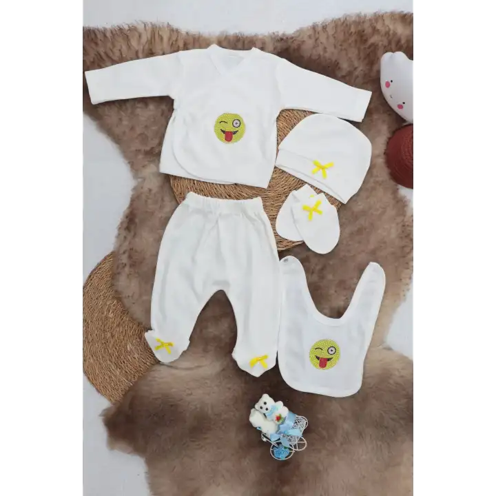Sema Baby 5 Parça Hastane Çıkışı Zıbın Seti 0-3 Ay