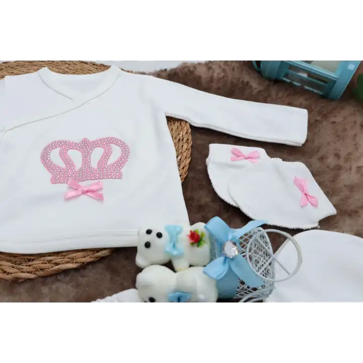 Sema Baby 5 Parça Hastane Çıkışı Zıbın Seti 0-3 Ay - Princess