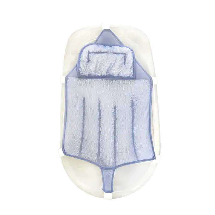 Sema Baby Köpüklü Kafa Destekli Bebek Banyo Filesi - Mavi