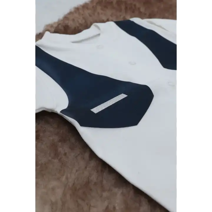 Sema Baby Pamuklu Bebek Tulumu 6-9 Ay - Smokin