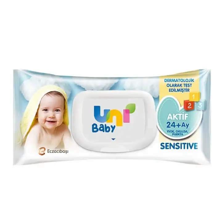 Uni Baby Aktif Sensitive Bebek Islak Mendil 24+ Ay 52 Adet