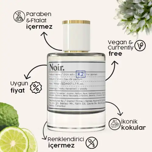 K2 Kadın EDP Parfüm 50 ML 9%
