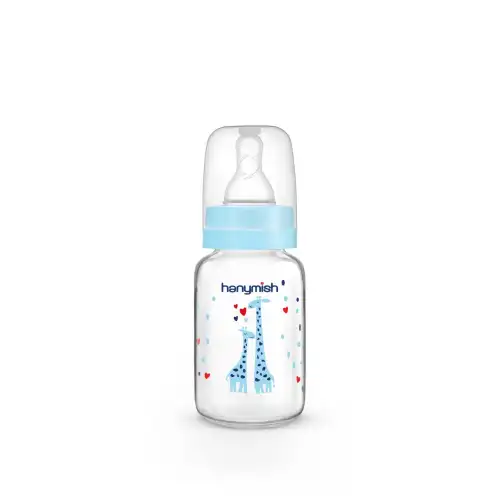 Hanymish Cam Biberon 125 ml 0-6 Ay - Mavi