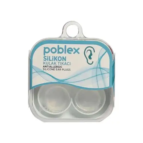Poblex Antialerjik Silikon 2li Kulak Tıkacı