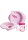 Chicco 4 Parça Beslenme Seti +6 Ay - Kız