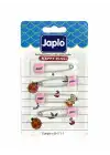 Japlo Emniyetli Çengelli Bebek İğnesi 4lü - Pembe